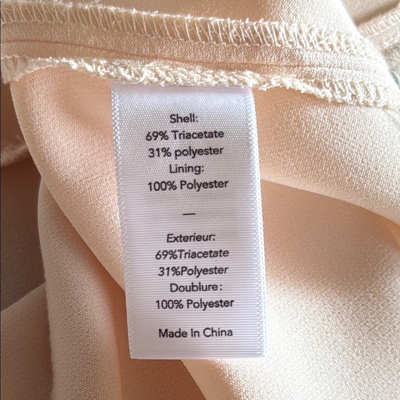 E Elizabeth and James Women’s Cream Peplum Frayed Tank Top - Picture 6 of 6